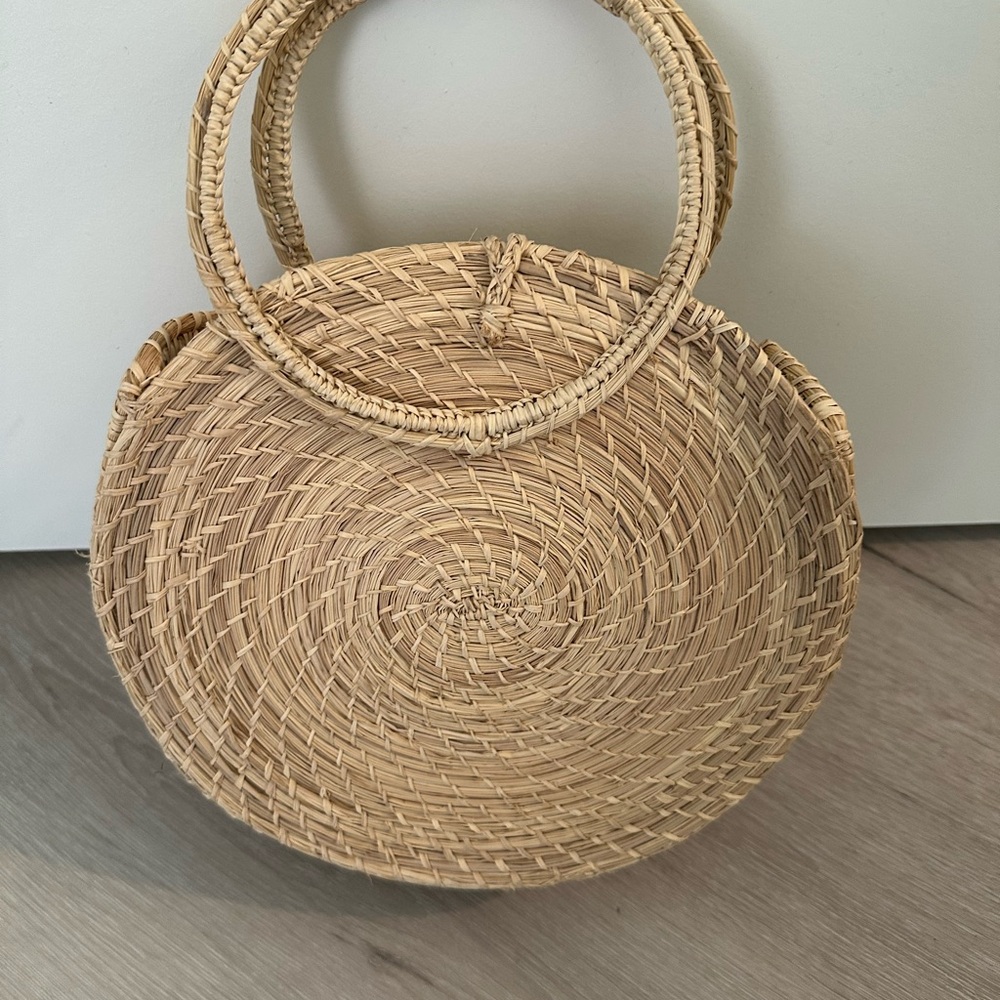 Structured Straw Bag - image 4